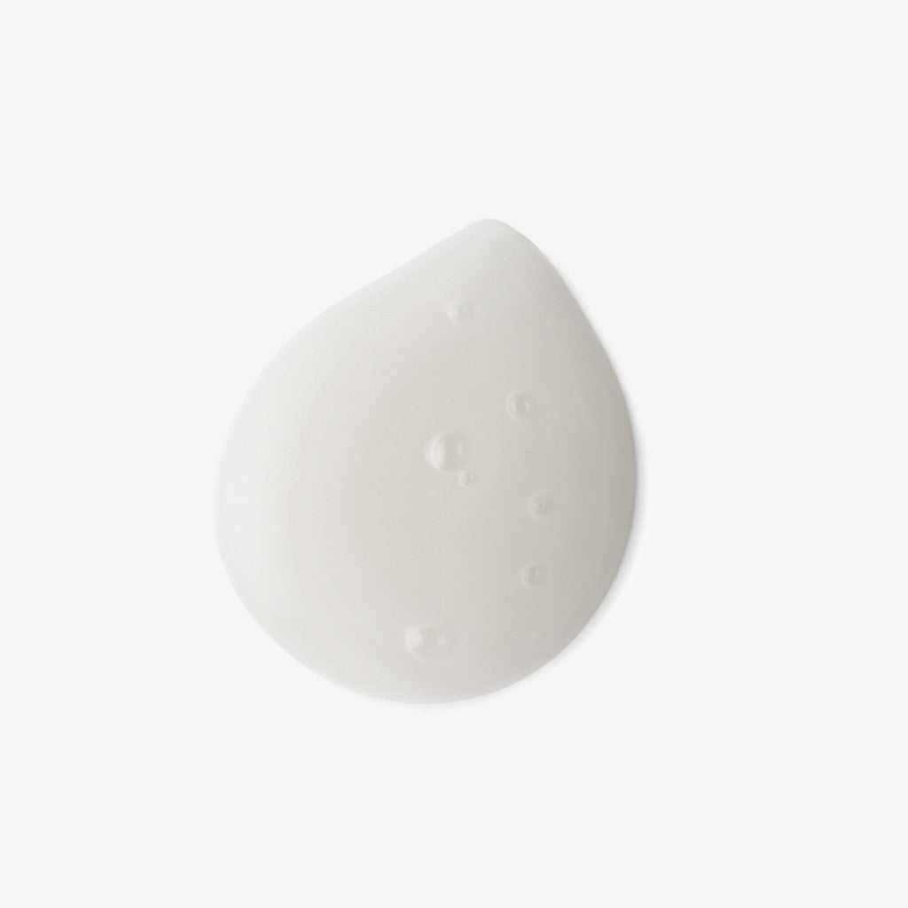 creamy white swatch showing texture of hyaluronic acid serum