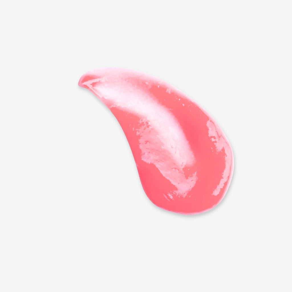 Pink swatch showing the texture of the Bio-retinol Glossy Lip Oil