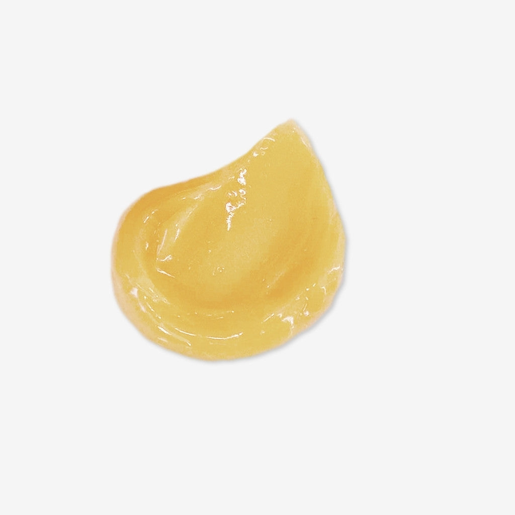 yellow orange gel cream swatch showing texture of miracle vitamin c mask