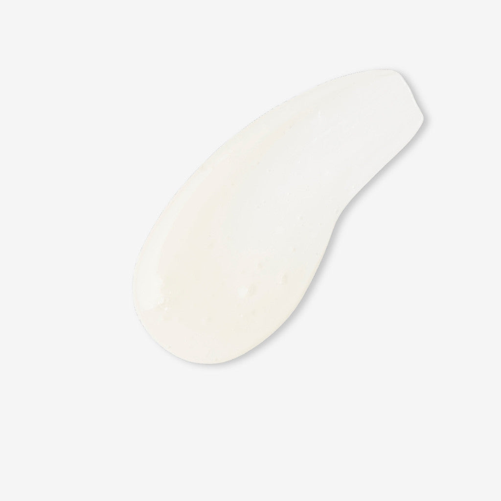 Clear gel like swatch showing texture of Pure Prebiotic Roll On Deodorant