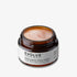 evolve organic beauty open amber jar showing soft pink texture of travel sized rose quartz facial polish