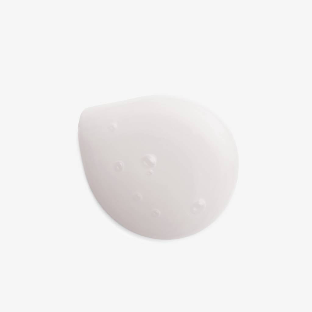 White creamy swatch showing texture of soothing ceramide cleansing milk