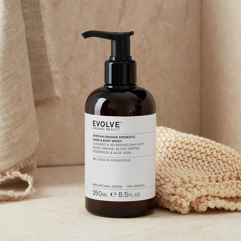 Evolve Organic Beauty Body Wash African Orange Aromatic Hand & Body Wash