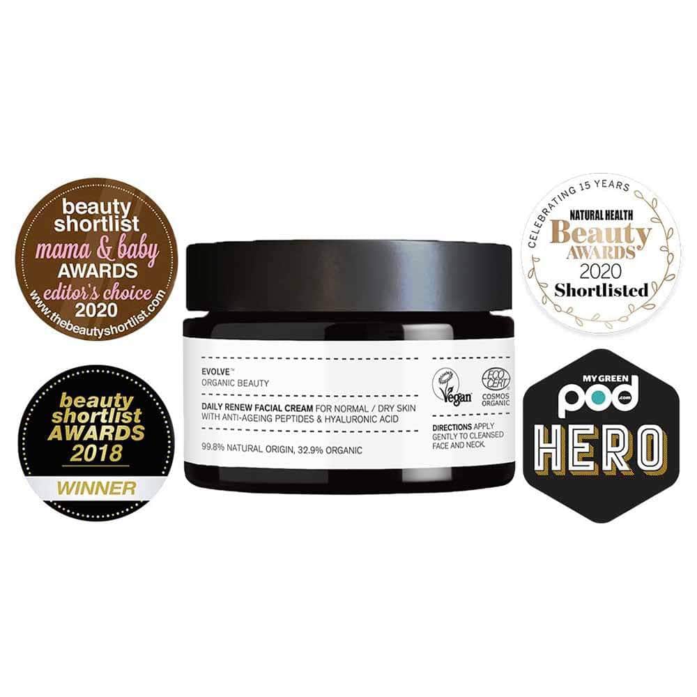 Evolve Organic Beauty free_gift Daily Renew Natural Face Cream 30ml