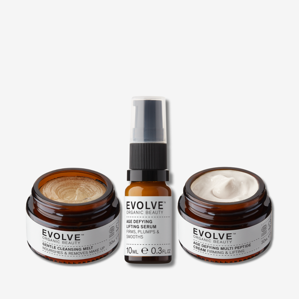 Evolve Organic Beauty Gift Set / Bundle Age Defying & Firming 30-Days Trial Kit