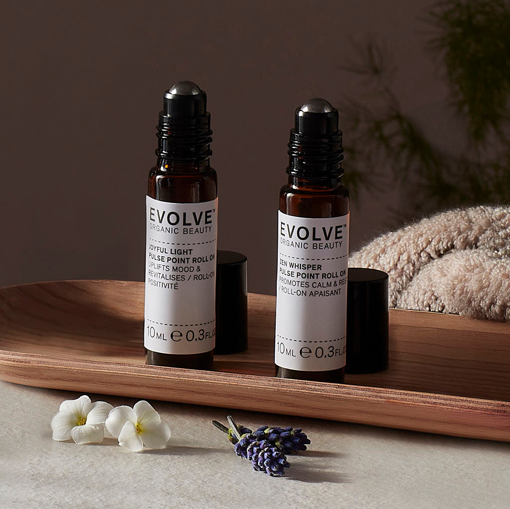 Evolve Organic Beauty Gift Set / Bundle Joyful Whisper Pulse Point Roll On Duo