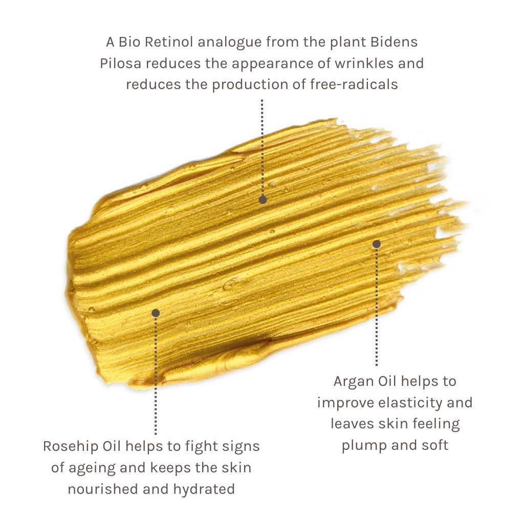 Evolve Organic Beauty Mask Bio-Retinol Gold Face Mask Travel Size