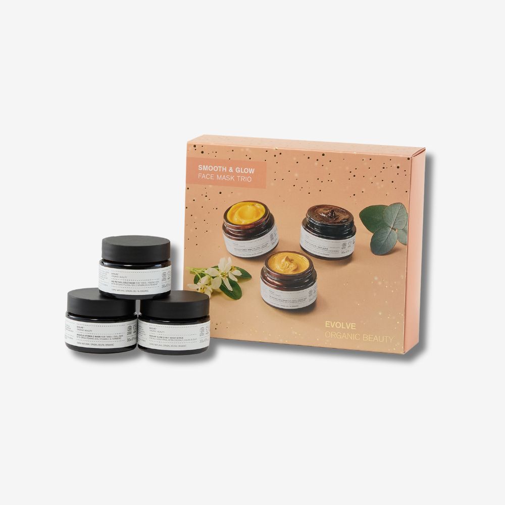 Evolve Organic Beauty Outlet Smooth & Glow Face Mask Trio