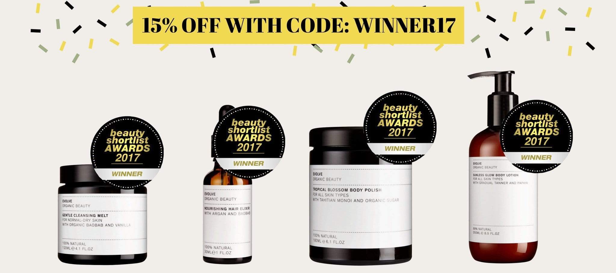 WE ARE WINNERS! – Evolve Organic Beauty