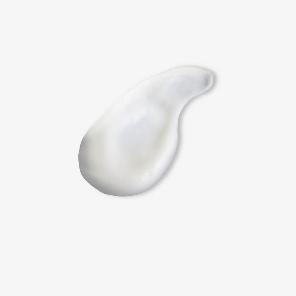 White creamy swatch showing texture of body sculpting cellulite cream