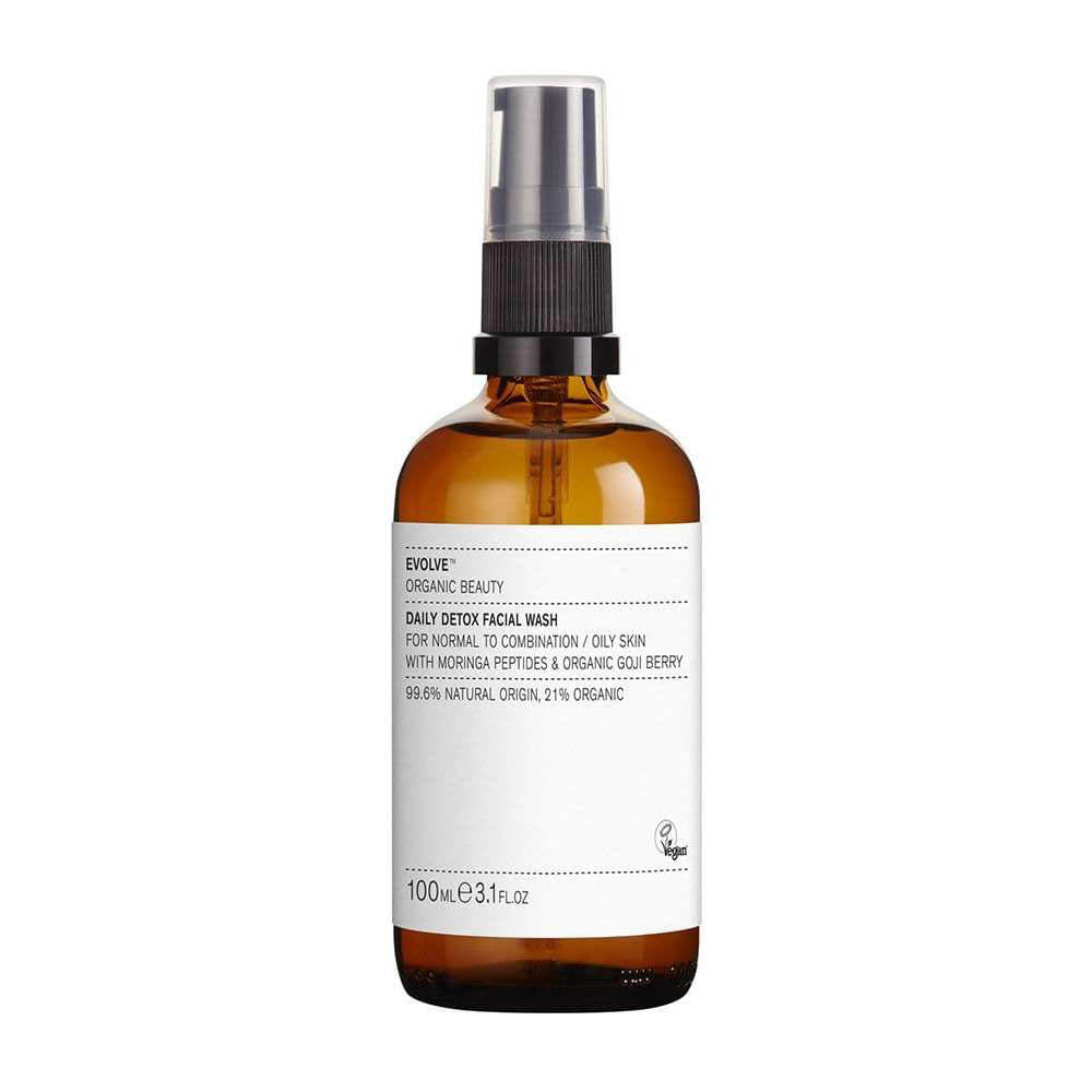 Evolve organic skincare daily detox aloe face wash with awards