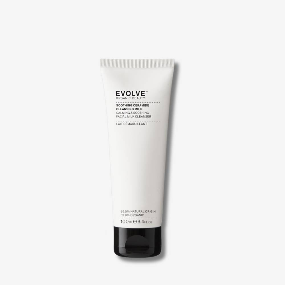 Tube of Evolve Organic Beauty cleansing balm on a white background