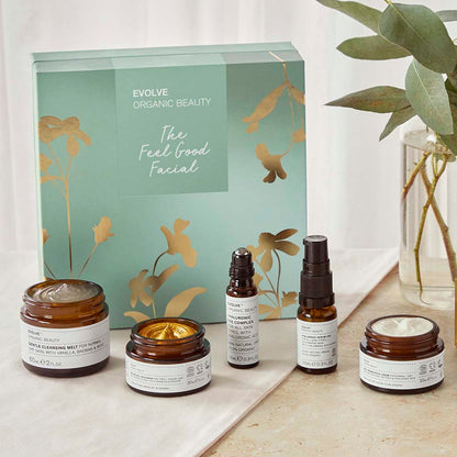feel good facial evolve organic skincare christmas beauty gift set