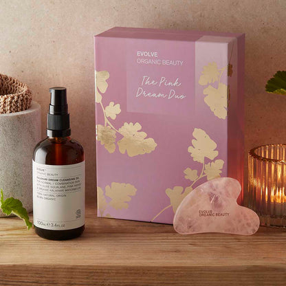 pink dream duo evolve organic skincare christmas gift set