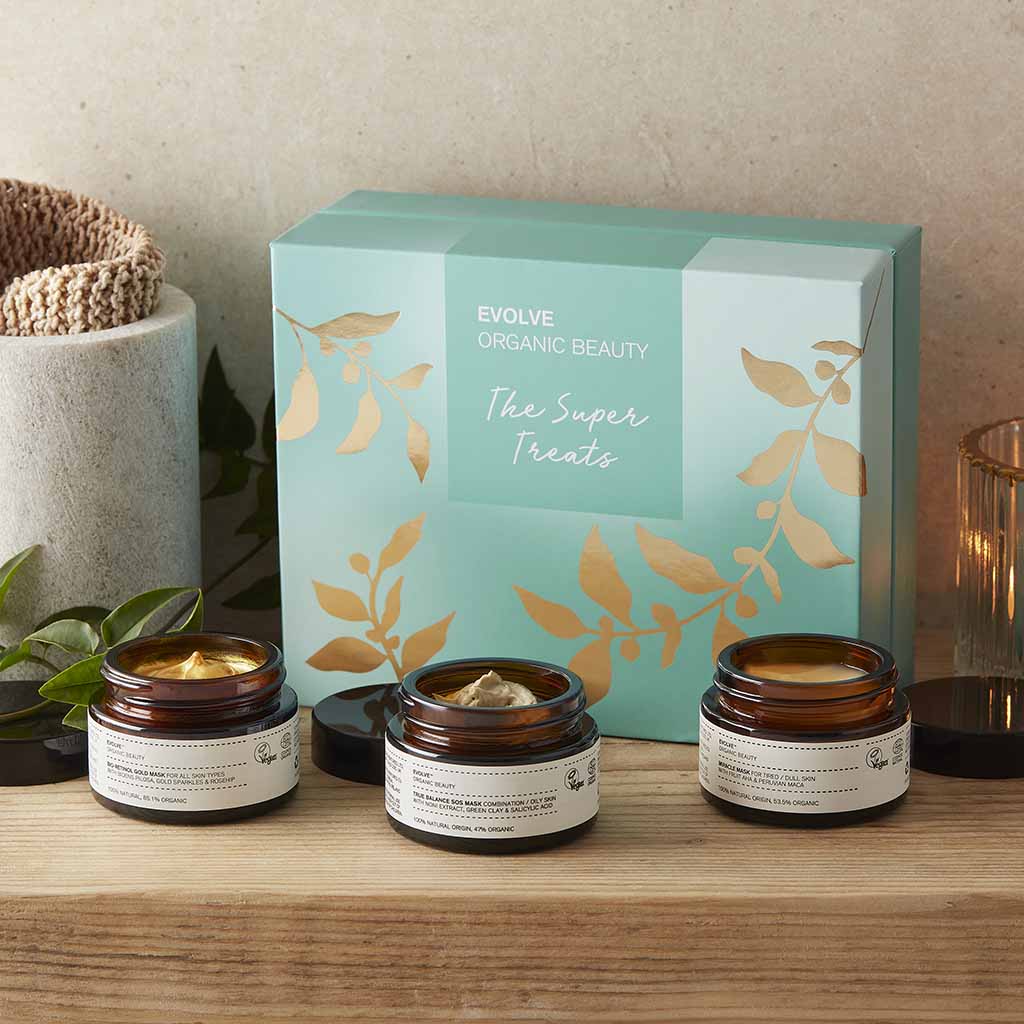 the super treat christmas gift set evolve organic skincare