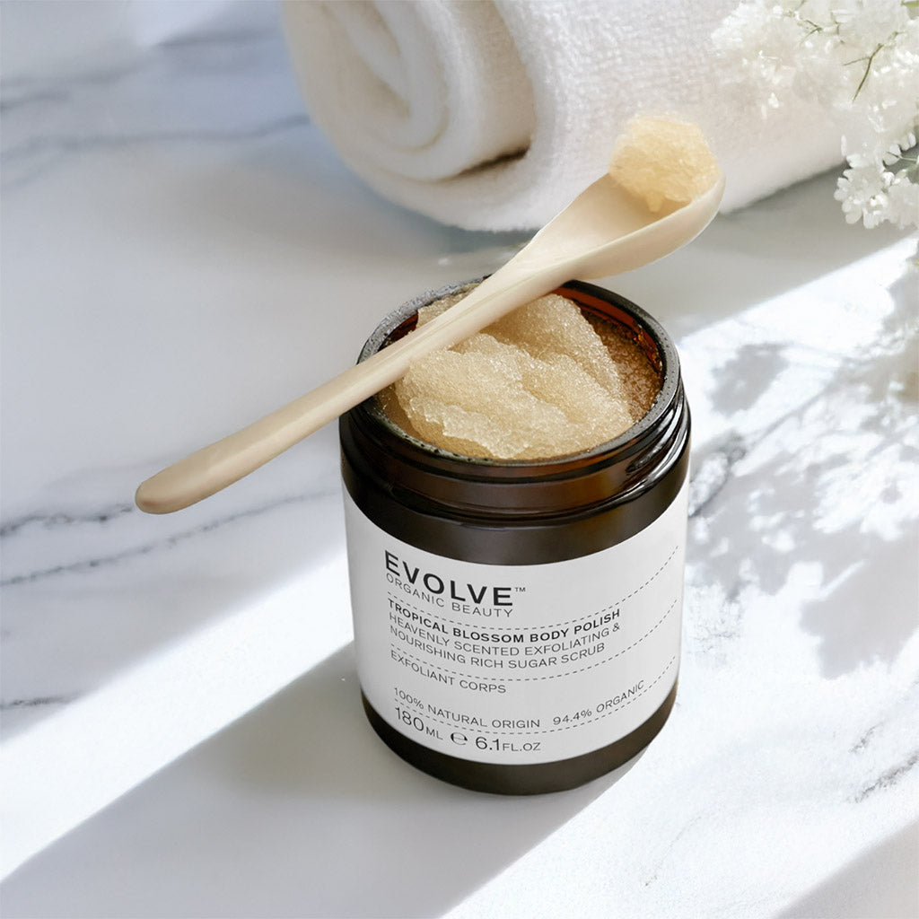 Evolve Organic Beauty Body Exfoliator Tropical Blossom Body Polish