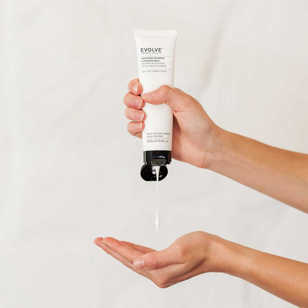 Evolve Organic Beauty Cleanser Soothing Ceramide Cleansing Milk