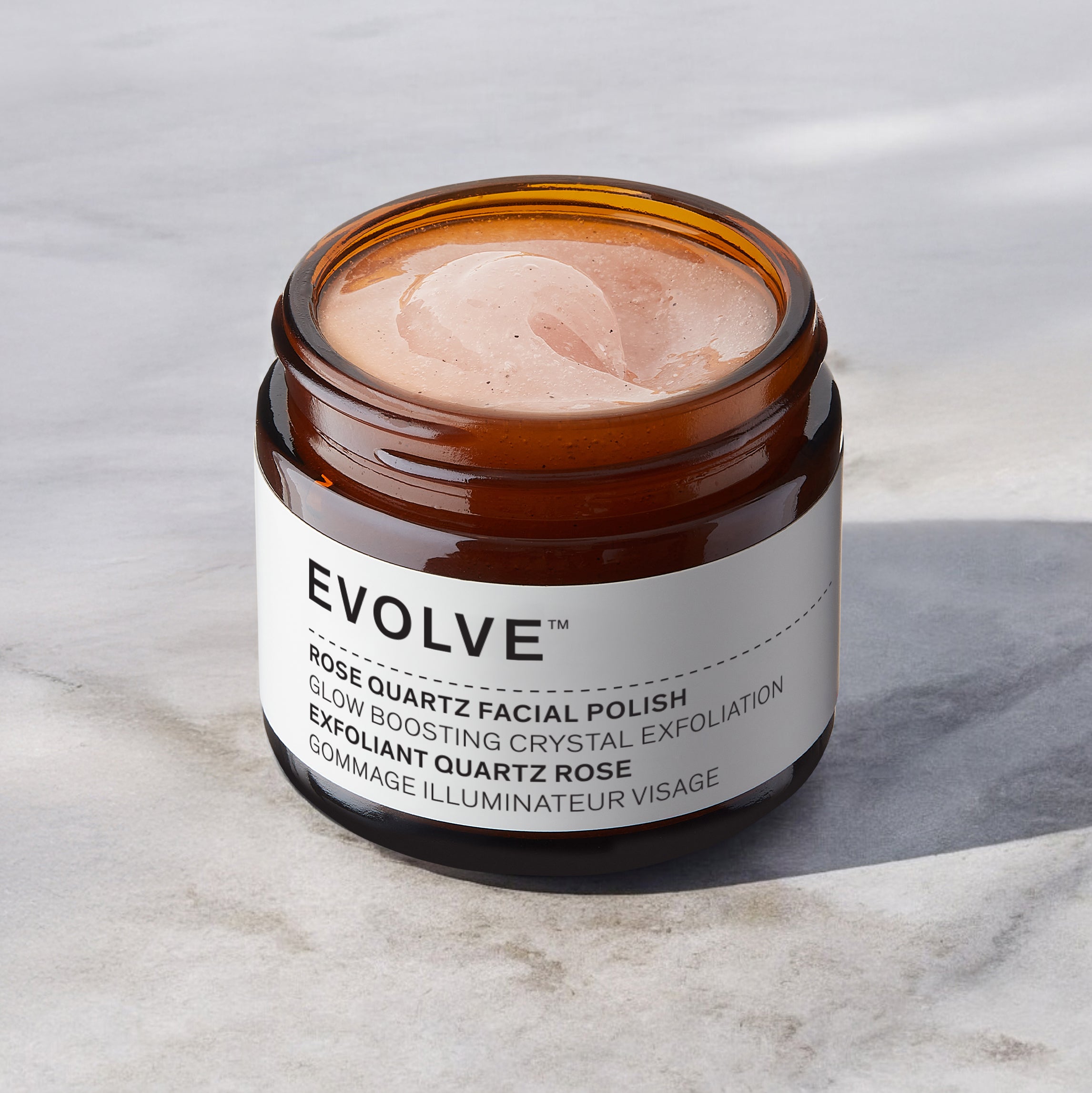 Evolve Organic Beauty Exfoliator Rose Quartz Facial Polish - USA