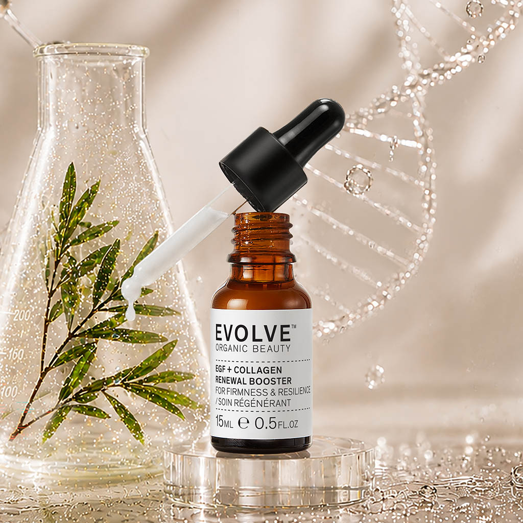 Evolve Organic Beauty Face Serum EGF + Collagen Renewal Booster
