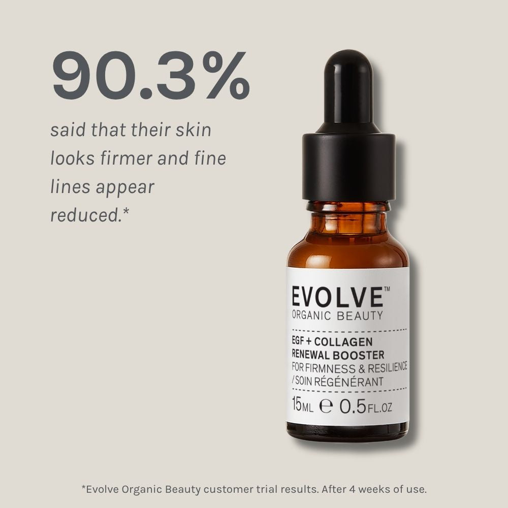 Evolve Organic Beauty Face Serum EGF + Collagen Renewal Booster