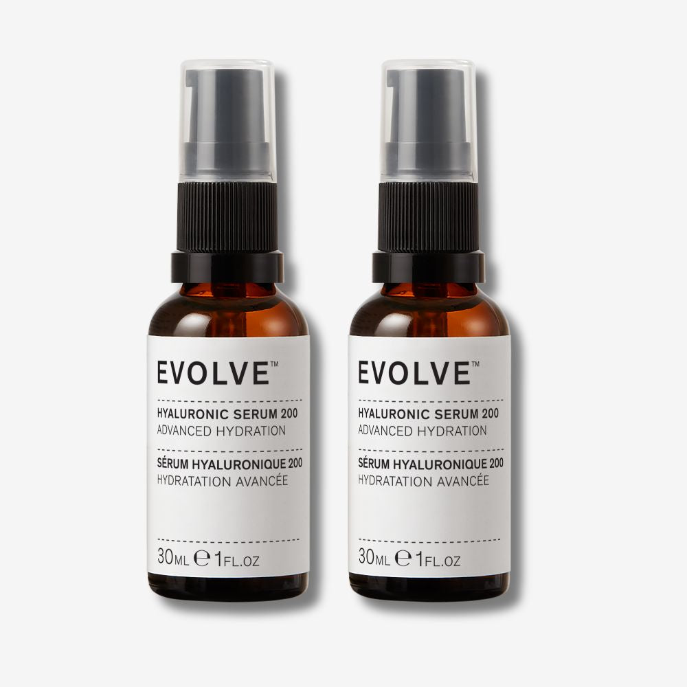 Evolve Organic Beauty Face Serum Hyaluronic Serum 200 Duo - USA