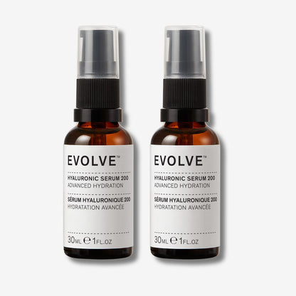 Evolve Organic Beauty Face Serum Hyaluronic Serum 200 Duo - USA
