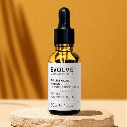 Evolve Organic Beauty Face Serum Sunless Glow Self Tanning Drops