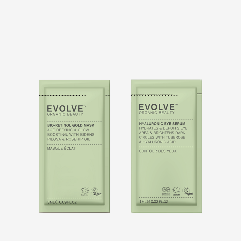 Evolve Organic Beauty Gift Set / Bundle Age Defying & Firming 30-Days Trial Kit