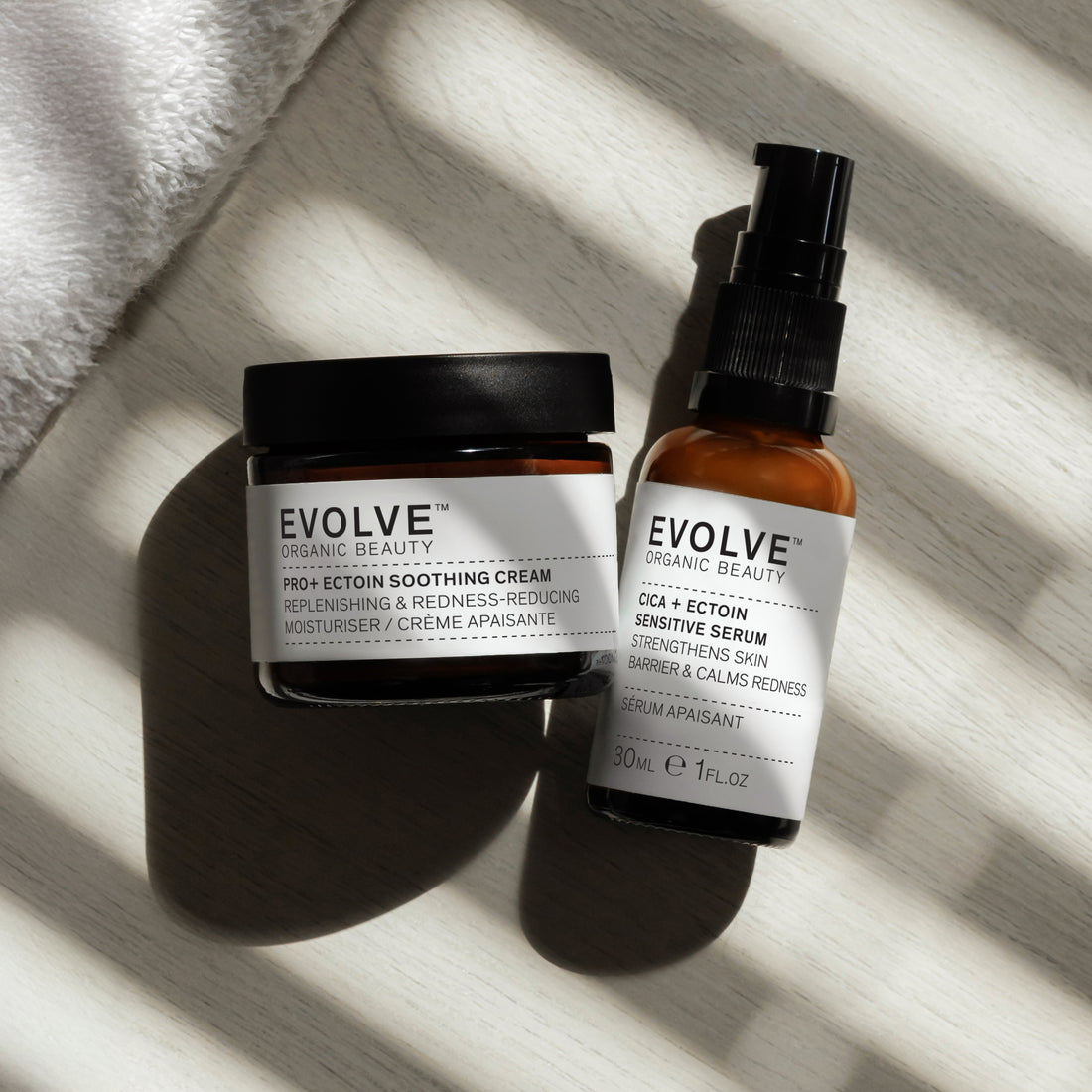 Evolve Organic Beauty Gift Set / Bundle Calm &amp; Strengthen Sensitive Skin Duo