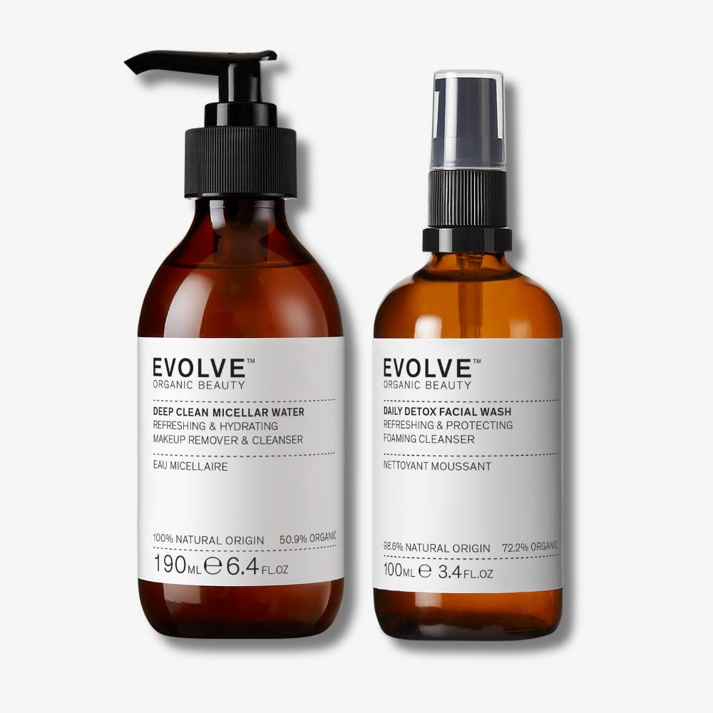 Evolve Organic Beauty Gift Set / Bundle Double Cleanse Duo