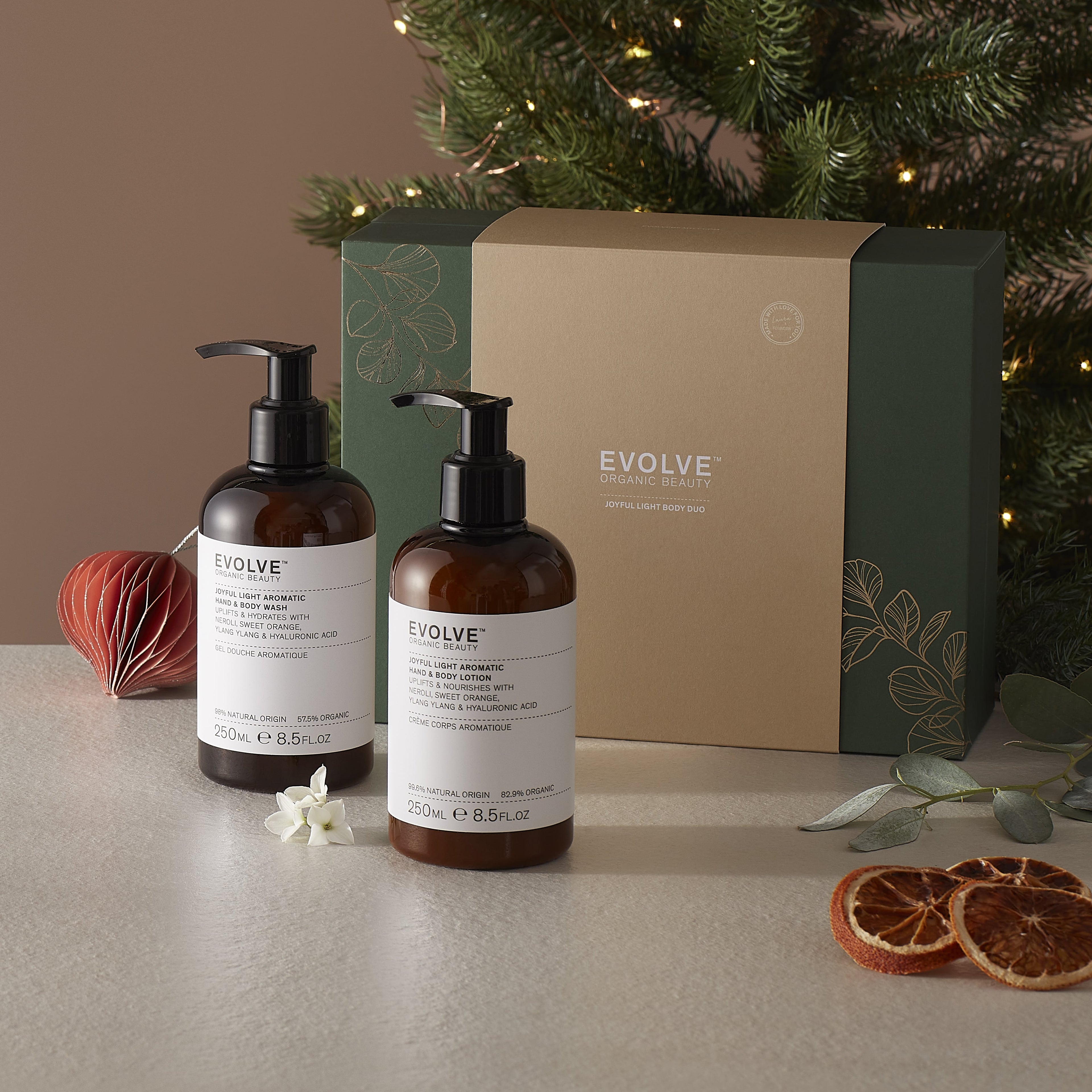 Evolve Organic Beauty Gift Set / Bundle Joyful Light Body Duo