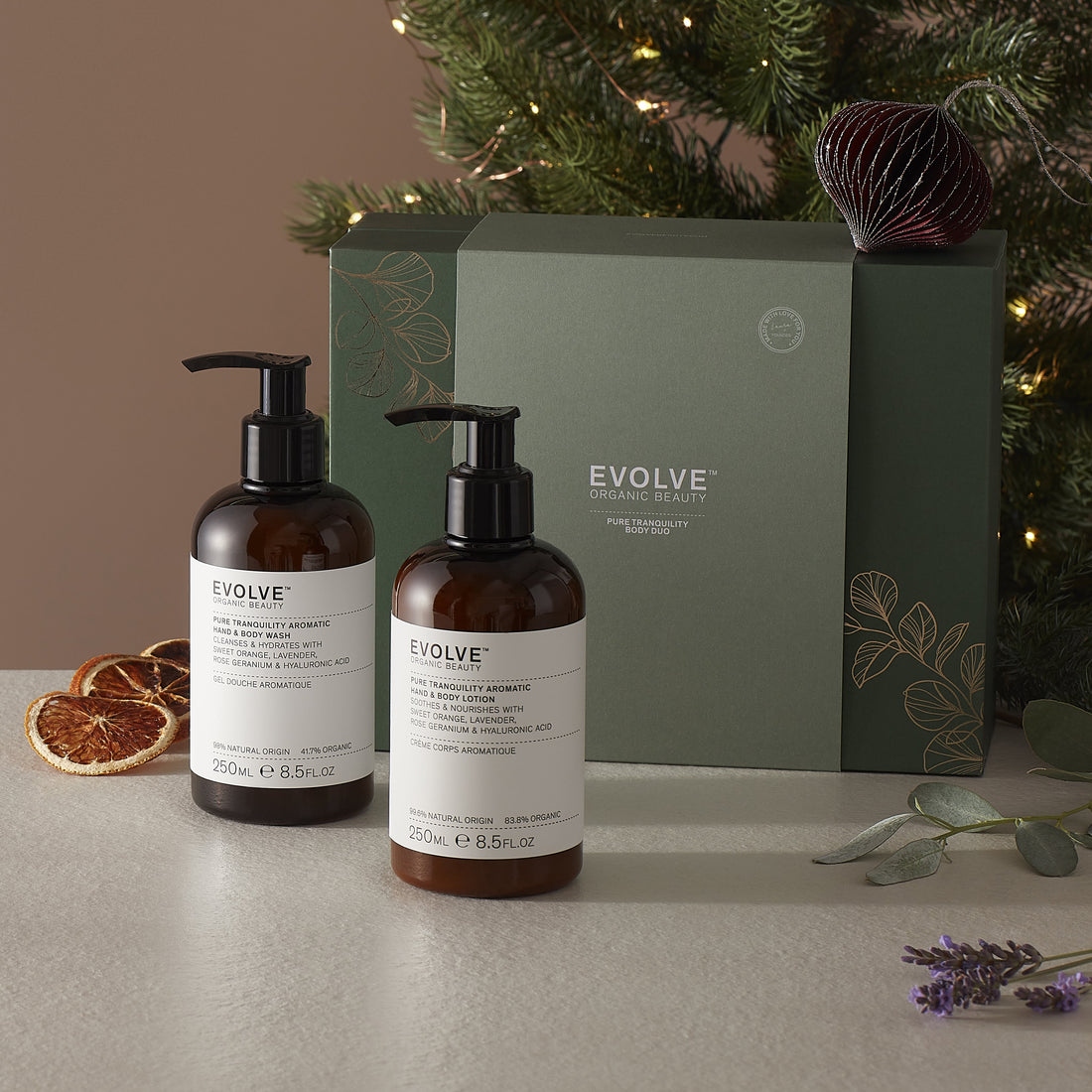Evolve Organic Beauty Gift Set / Bundle Pure Tranquility Body Duo