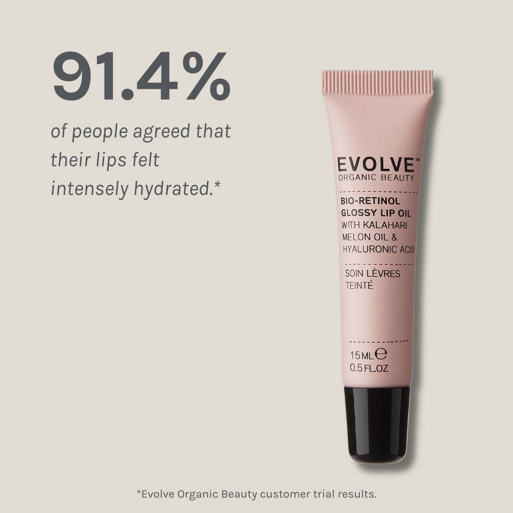 Evolve Organic Beauty Lip Balm Bio-Retinol Glossy Lip Oil