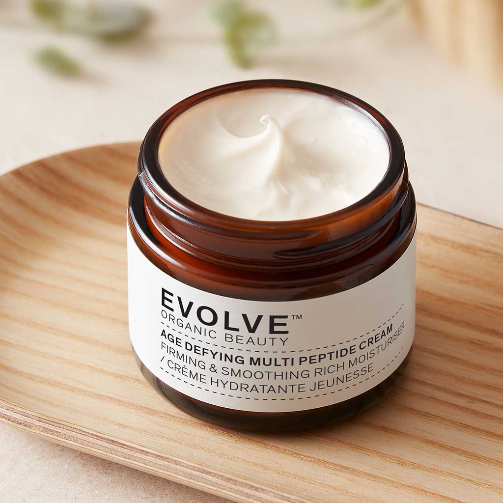 Evolve Organic Beauty Moisturiser Age Defying Multi Peptide Cream - 120ml Supersize