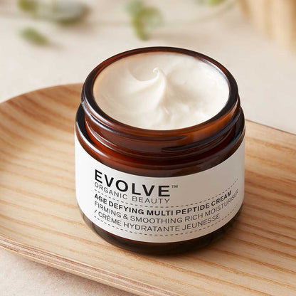 Evolve Organic Beauty Moisturiser Age Defying Multi Peptide Cream - 120ml Supersize