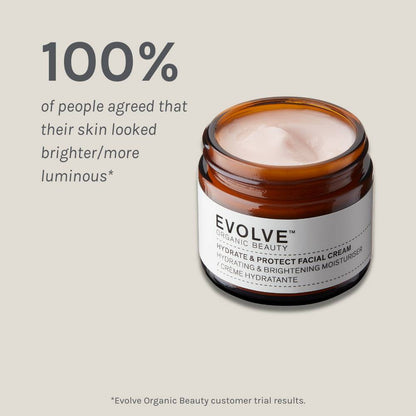 Evolve Organic Beauty Moisturiser Hydrate &amp; Protect Facial Cream