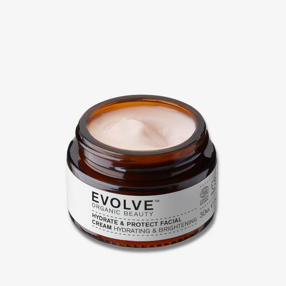 Evolve Organic Beauty Moisturiser Hydrate &amp; Protect Facial Cream - Travel Size