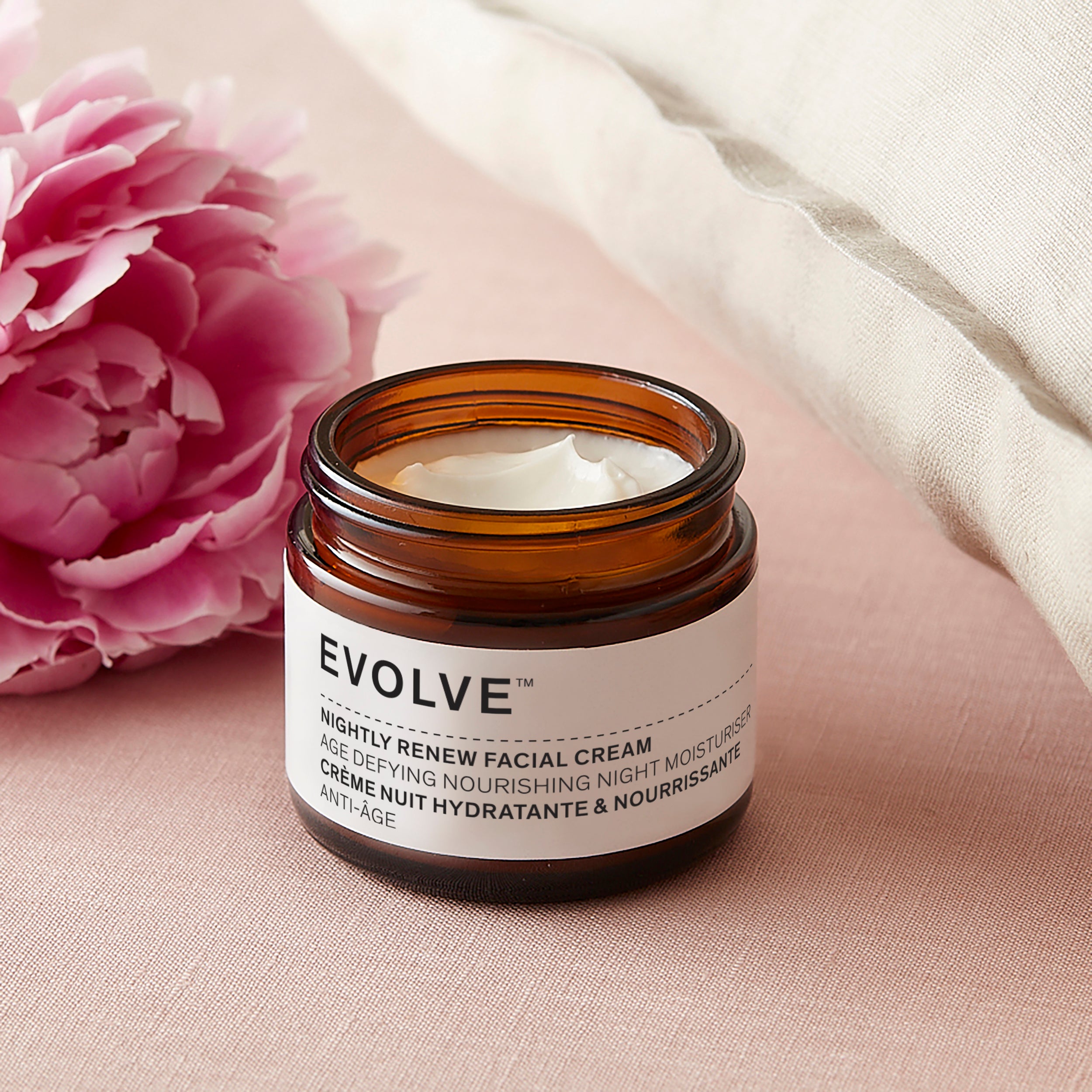 Evolve Organic Beauty Moisturiser Nightly Renew Facial Cream - USA