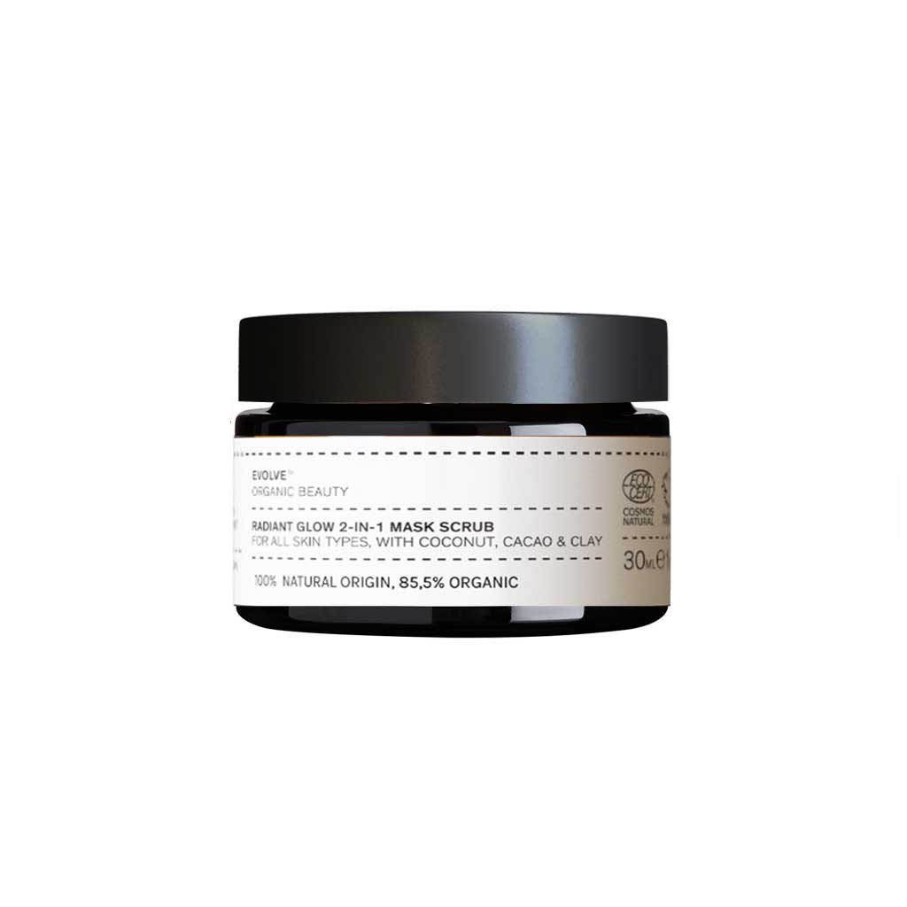 Evolve Organic Beauty Outlet Radiant Glow Organic 2-in-1 Mask Scrub - Travel Size - Outlet
