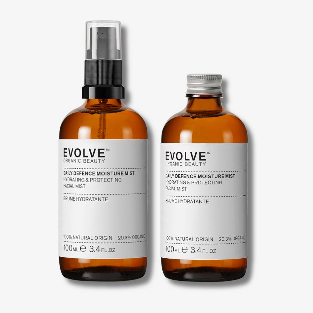 Evolve Organic Beauty Toner Daily Defence Moisture Mist Refill Duo