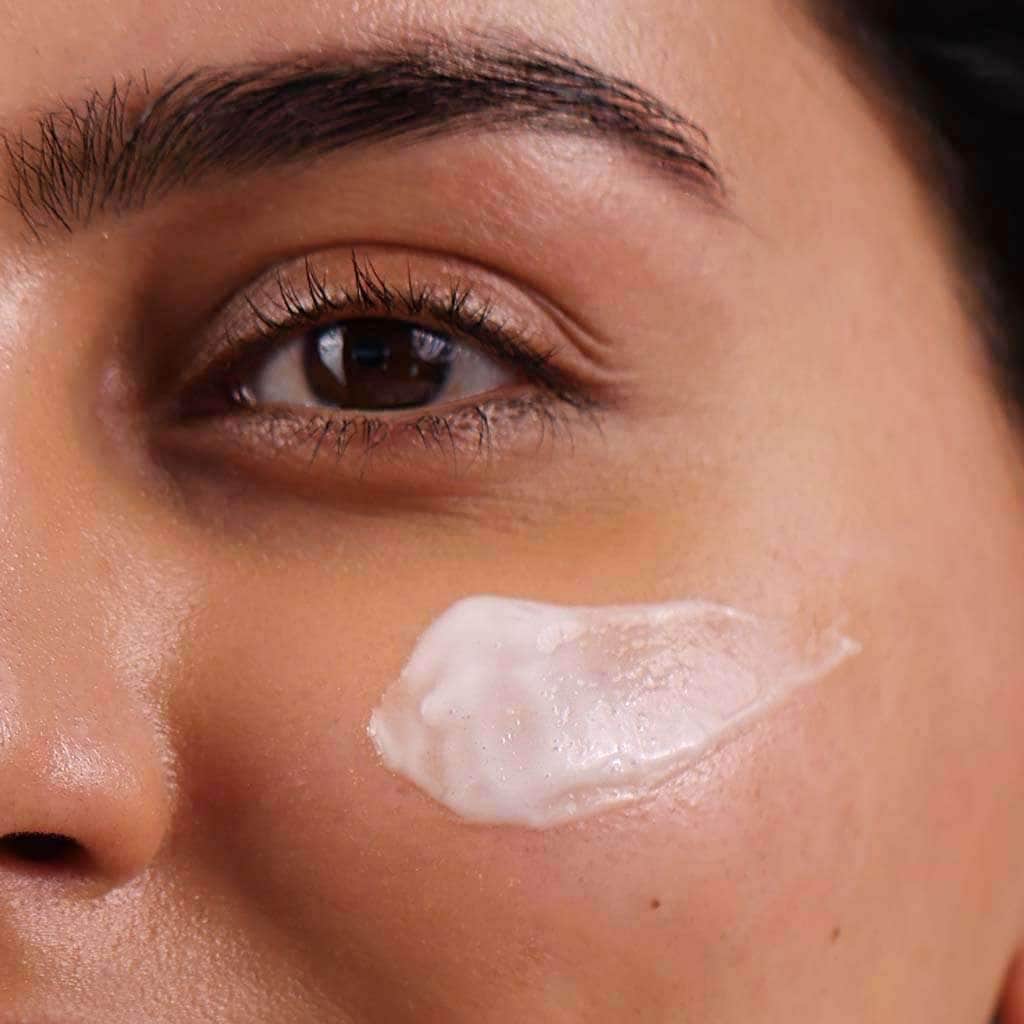 Close of of Pro + Ectoin Soothing Cream on a model&