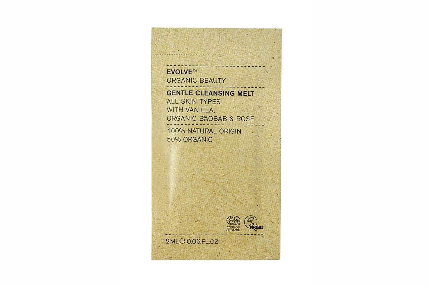 Gentle Cleansing Melt- 2ml Sample Sachet | Evolve Organic Beauty