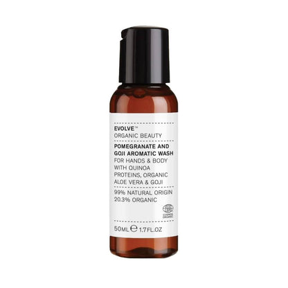 Evolve Travel Size Pomegranate and Goji Aromatic Hand &amp; Body Wash - Travel Size